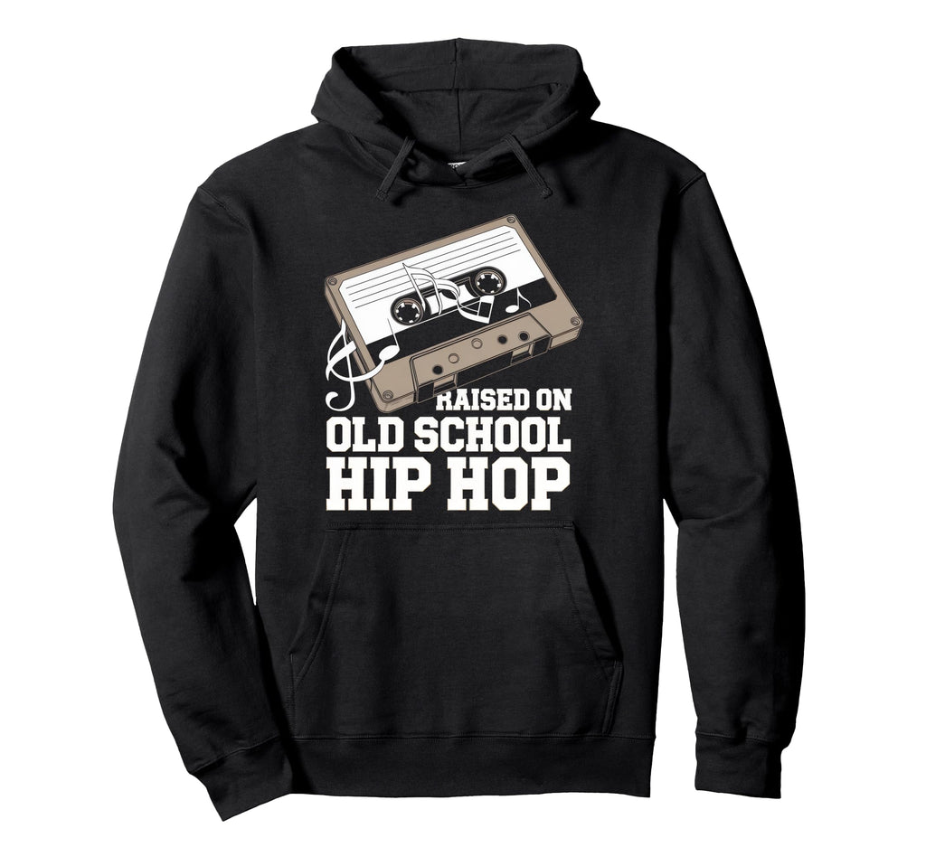 Raised Old School Hip Hop Cassette Hoodie - Custom Art Print Unisex - T-Shirt, Sweatshirt, Hoodie