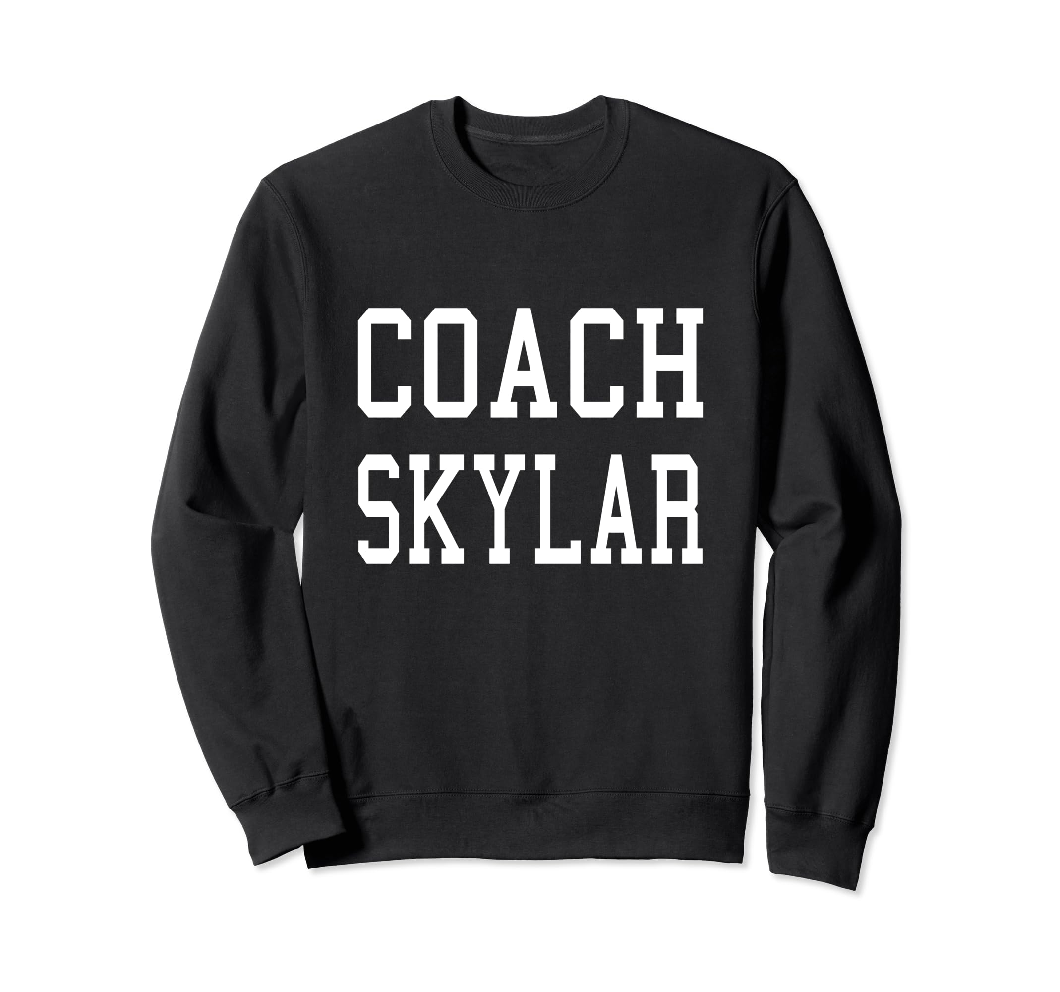 Coach Skylar Custom Football Sweatshirt - Minimalist Print for Adults - T-Shirt, Sweatshirt, Hoodie
