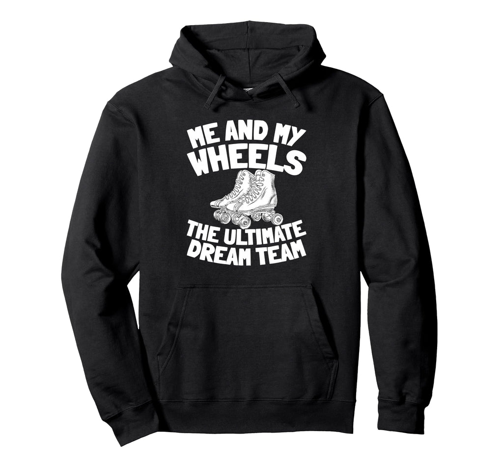 Skates Skater Roller Skating Hoodie - Minimalist Print for Adults - T-Shirt, Sweatshirt, Hoodie