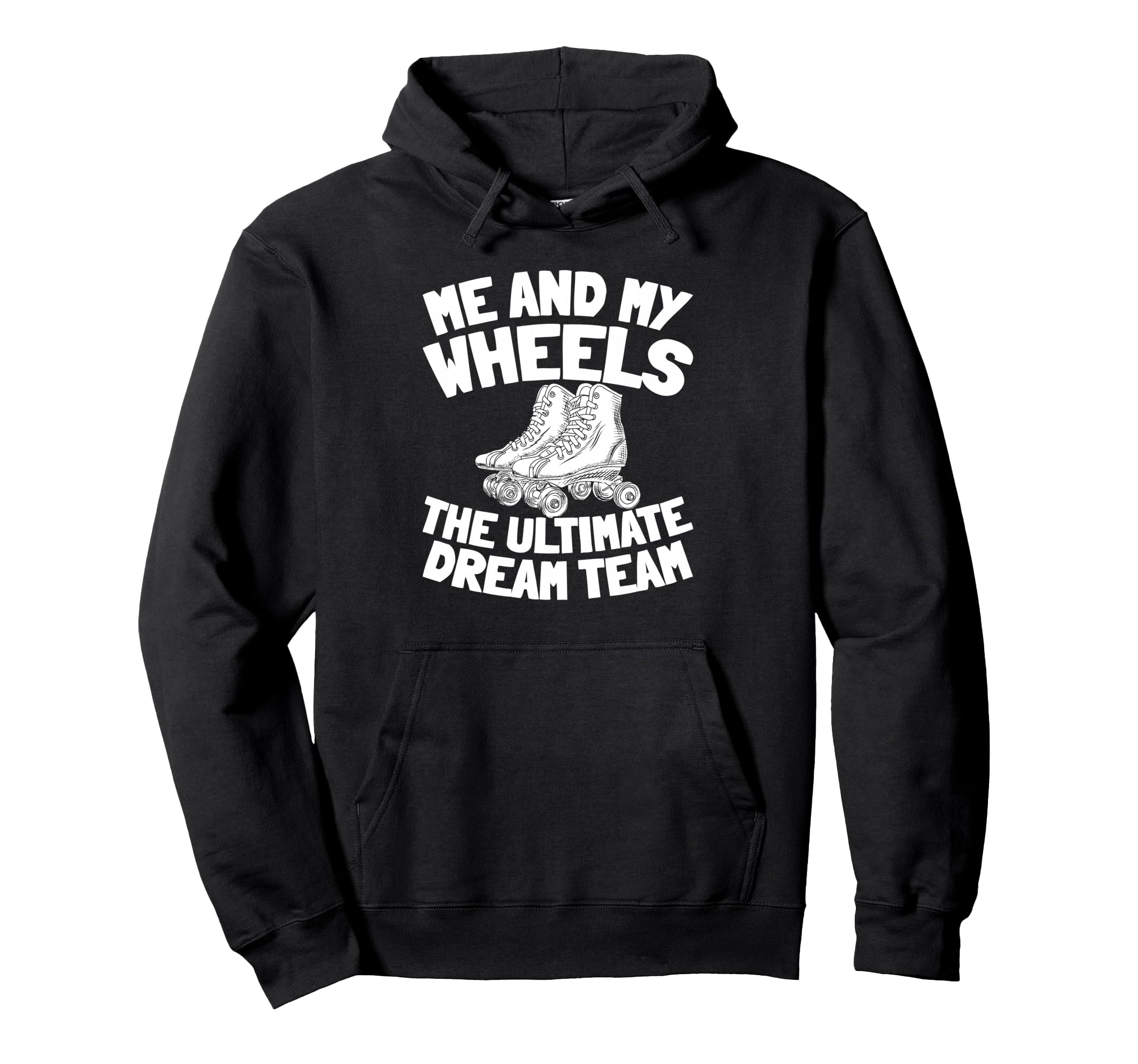 Skates Skater Roller Skating Hoodie - Minimalist Print for Adults - T-Shirt, Sweatshirt, Hoodie