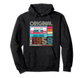 Best 1958 65Th Birthday Gifts Cassette Hoodie - Trendy Graphic for Adults - T-Shirt, Sweatshirt, Hoodie