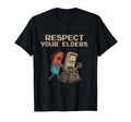 Respect Your Elders Gaming Control T-Shirt - Minimalist Print for Adults - T-Shirt, Sweatshirt, Hoodie