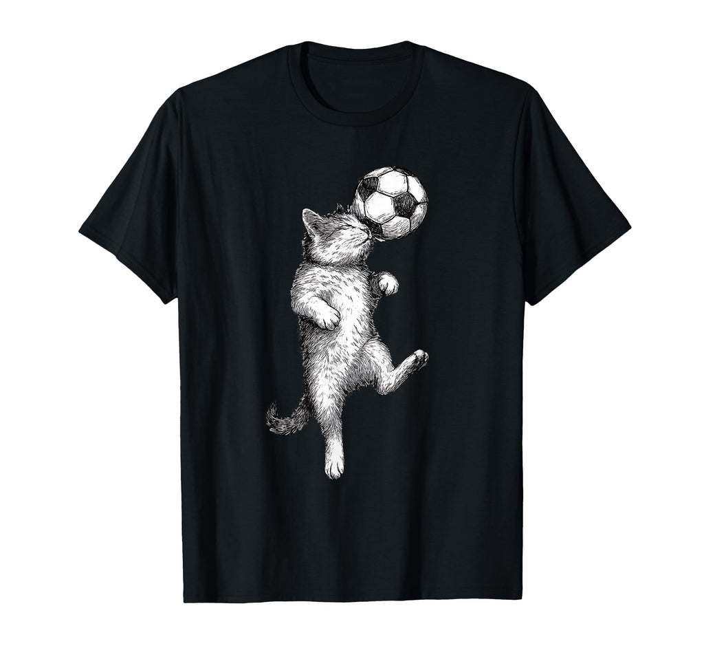 Kitten Football Player Fun Cat Ball T-Shirt - Streetwear Style Unisex - T-Shirt, Sweatshirt, Hoodie