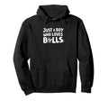 Just Who Loves Balls Soccer Player Hoodie - Streetwear Style for Adults - T-Shirt, Sweatshirt, Hoodie