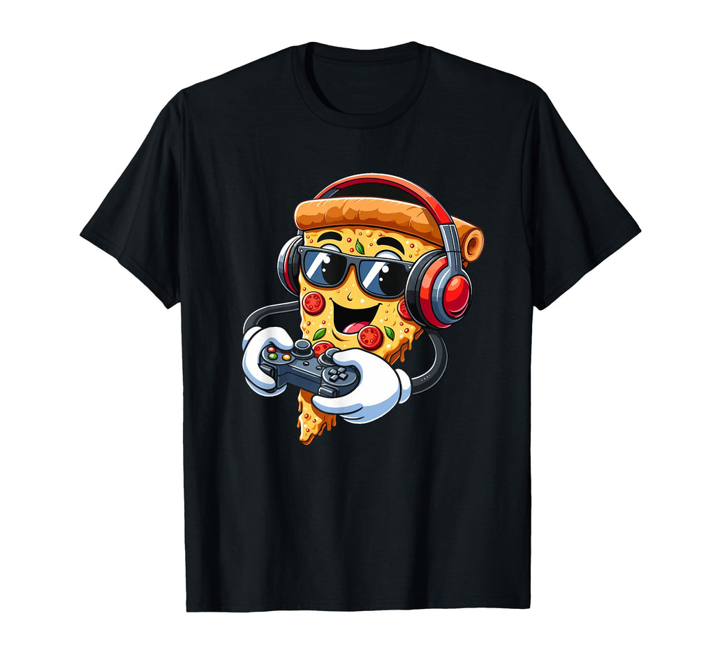 Gamer Pizza Video Gaming Enthusiast T-Shirt - Aesthetic Graphic Men Women - T-Shirt, Sweatshirt, Hoodie