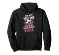 Soccer Mom Voice Funny Soccer Hoodie - Fun Novelty Design for Adults - T-Shirt, Sweatshirt, Hoodie