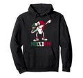 Mexico Flag Heart Dabbing Mexican Flag Hoodie - Graphic Print Men Women - T-Shirt, Sweatshirt, Hoodie