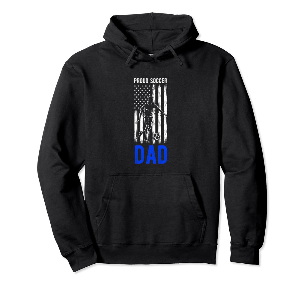 Proud Soccer Dad Usa Flag Family Football Hoodie - Minimalist Print Unisex - T-Shirt, Sweatshirt, Hoodie