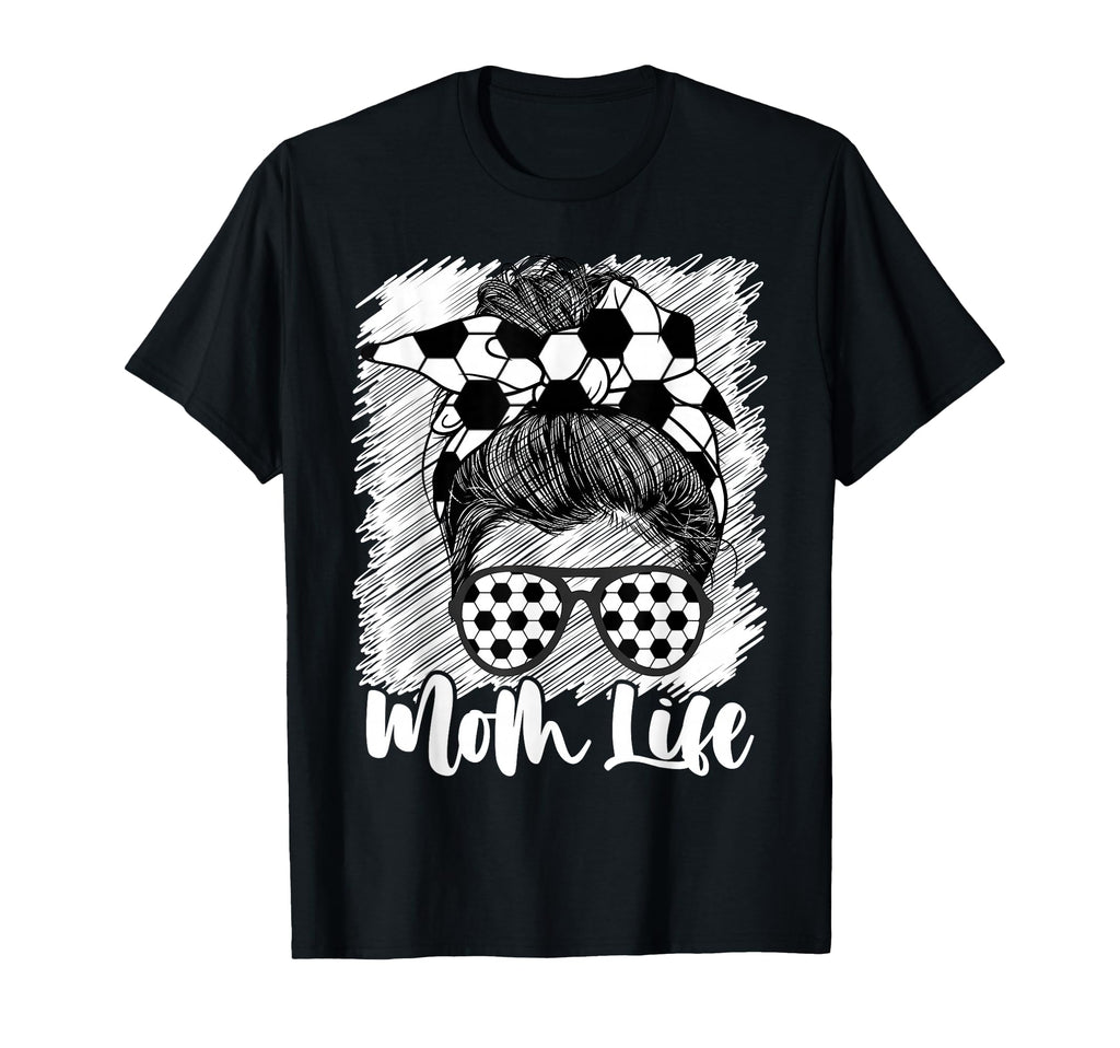 Soccer Mom African American Mom Life T-Shirt - Graphic Print Men Women - T-Shirt, Sweatshirt, Hoodie