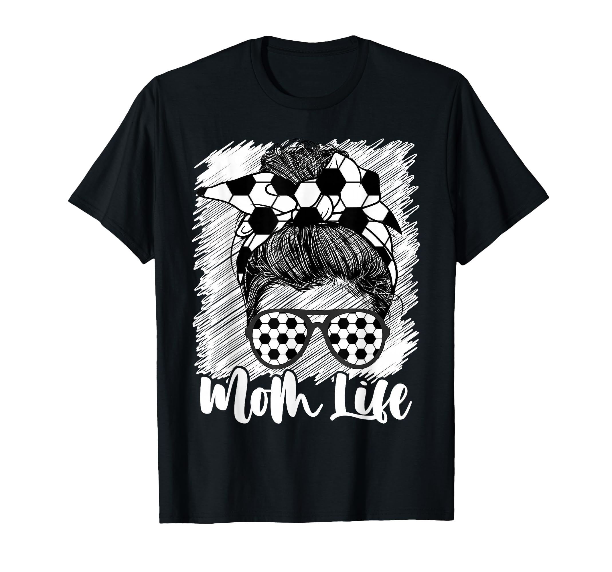 Soccer Mom African American Mom Life T-Shirt - Graphic Print Men Women - T-Shirt, Sweatshirt, Hoodie