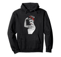 Power Feminist Art Rosie Riveter Annecha Hoodie - Trendy Graphic for Adults - T-Shirt, Sweatshirt, Hoodie