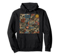 90S Grunge Punk Rock Cassette Pattern Hoodie - Aesthetic Graphic Men Women - T-Shirt, Sweatshirt, Hoodie