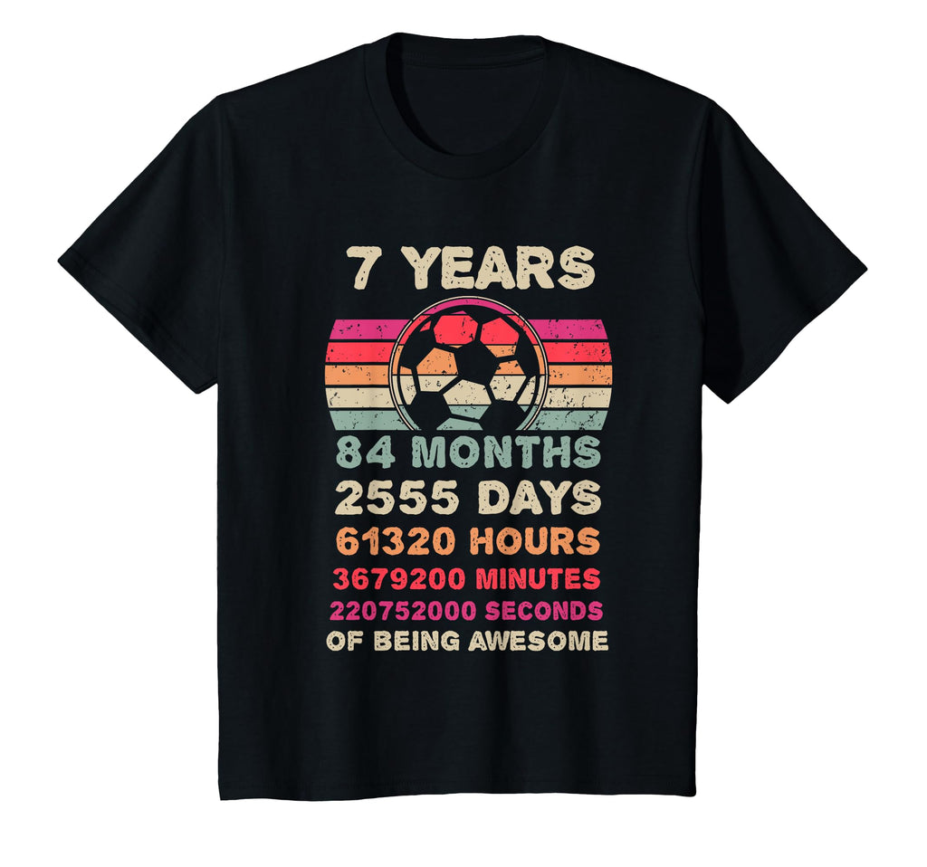 7 Year Old Soccer Birthday Seventh 7Th T-Shirt - Novelty Apparel Men Women - T-Shirt, Sweatshirt, Hoodie