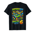 Roller Skating 6Th Birthday Party T-Shirt - Streetwear Style Men Women - T-Shirt, Sweatshirt, Hoodie