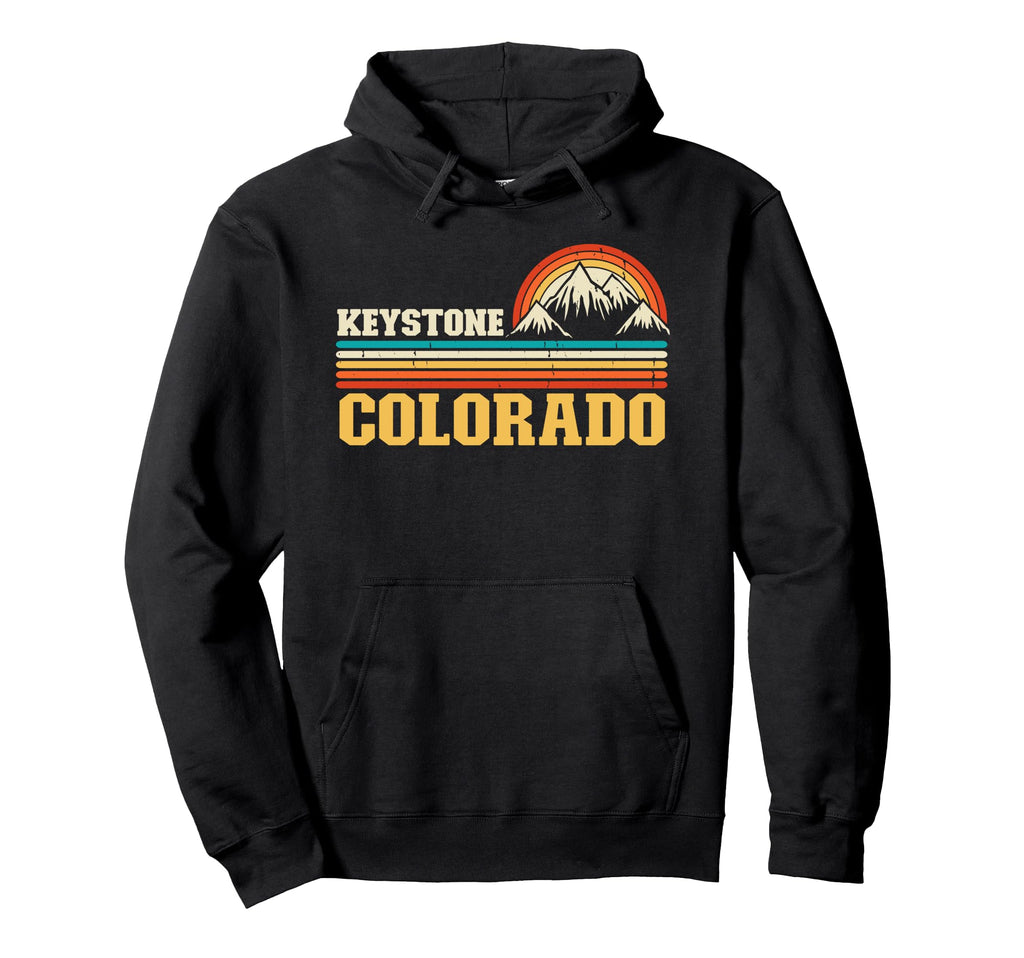 Keystone Colorado Mountain Souvenir Vacation Hoodie - Unique Graphic Unisex - T-Shirt, Sweatshirt, Hoodie