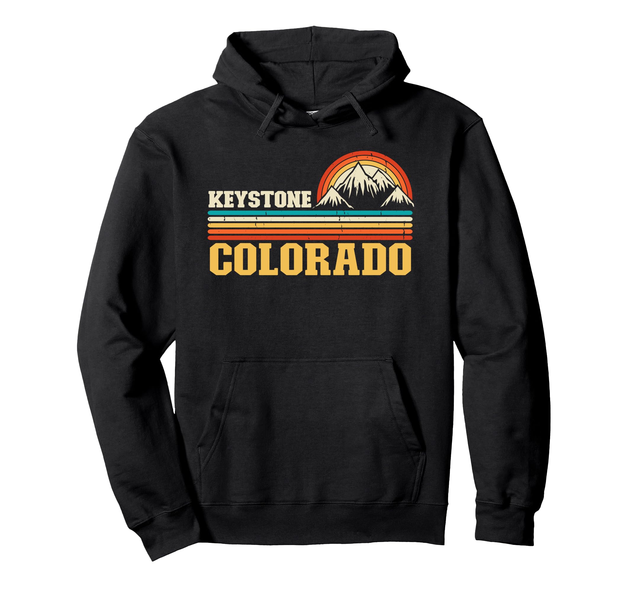 Keystone Colorado Mountain Souvenir Vacation Hoodie - Unique Graphic Unisex - T-Shirt, Sweatshirt, Hoodie