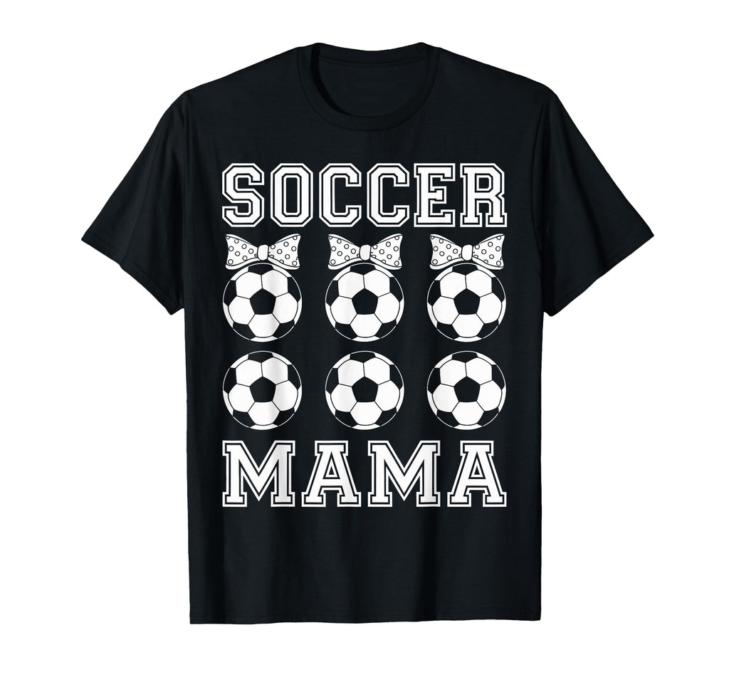 Soccer Mama Coquette Bow Soccer Mom Bow T-Shirt - Novelty Apparel Unisex - T-Shirt, Sweatshirt, Hoodie