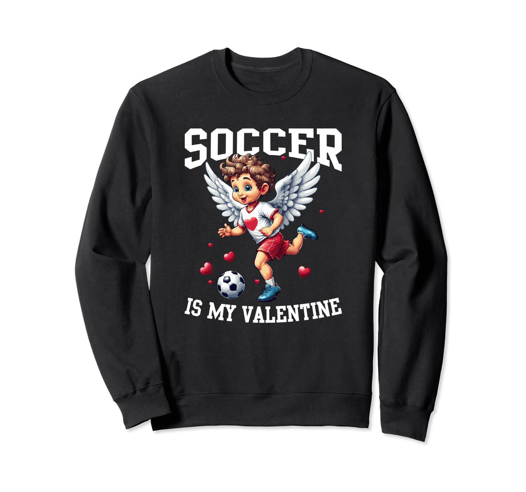 Valentines Day Soccer Football Sweatshirt - Novelty Apparel Men Women - T-Shirt, Sweatshirt, Hoodie