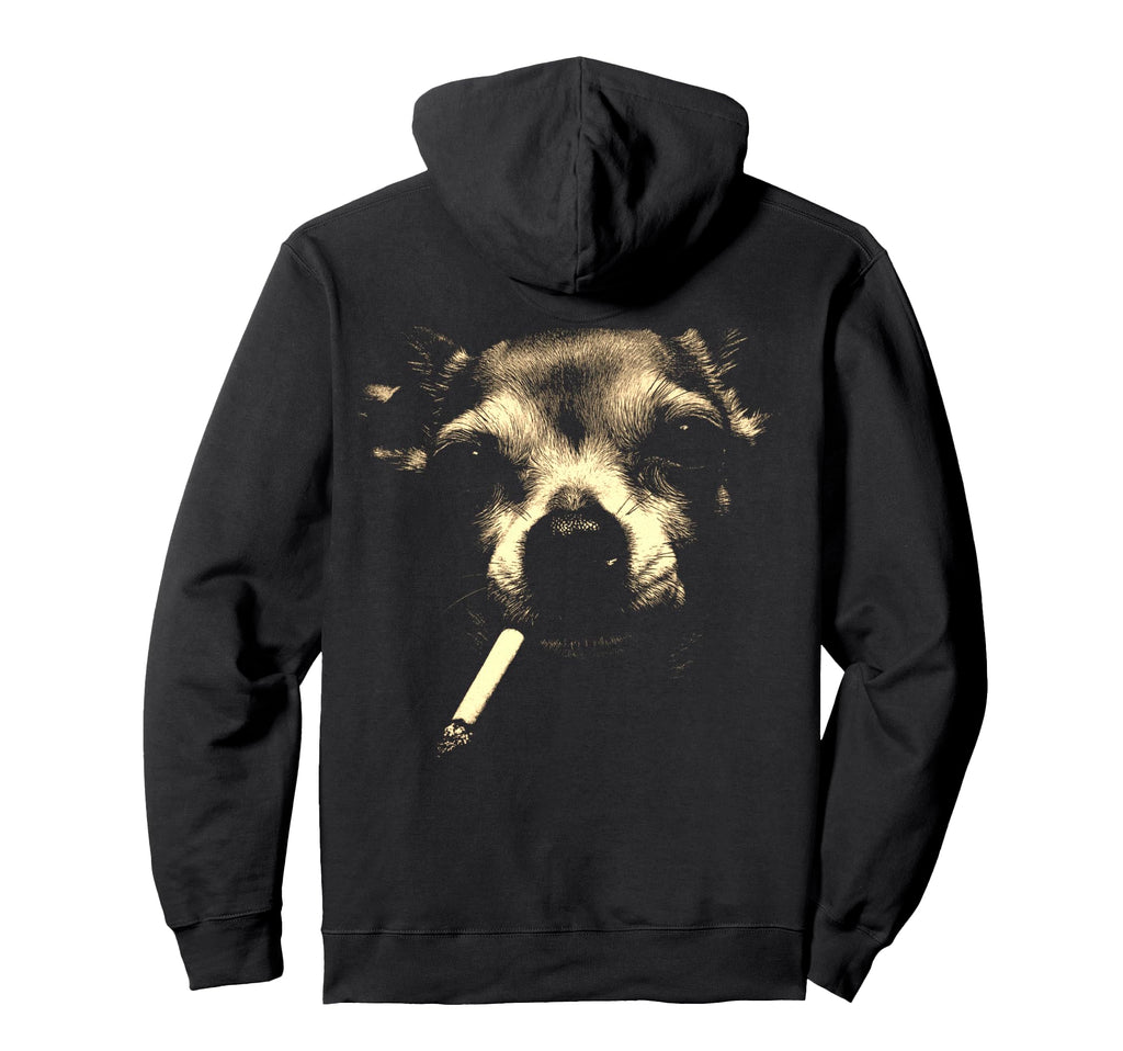 Chihuahua Smoking Cigarette Grunge Meme Hoodie - Aesthetic Graphic Unisex - T-Shirt, Sweatshirt, Hoodie