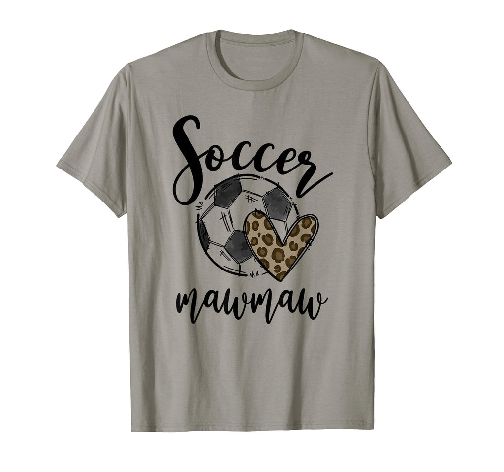 Soccer Mawmaw Leopard Funny Soccer T-Shirt - Aesthetic Graphic Men Women - T-Shirt, Sweatshirt, Hoodie