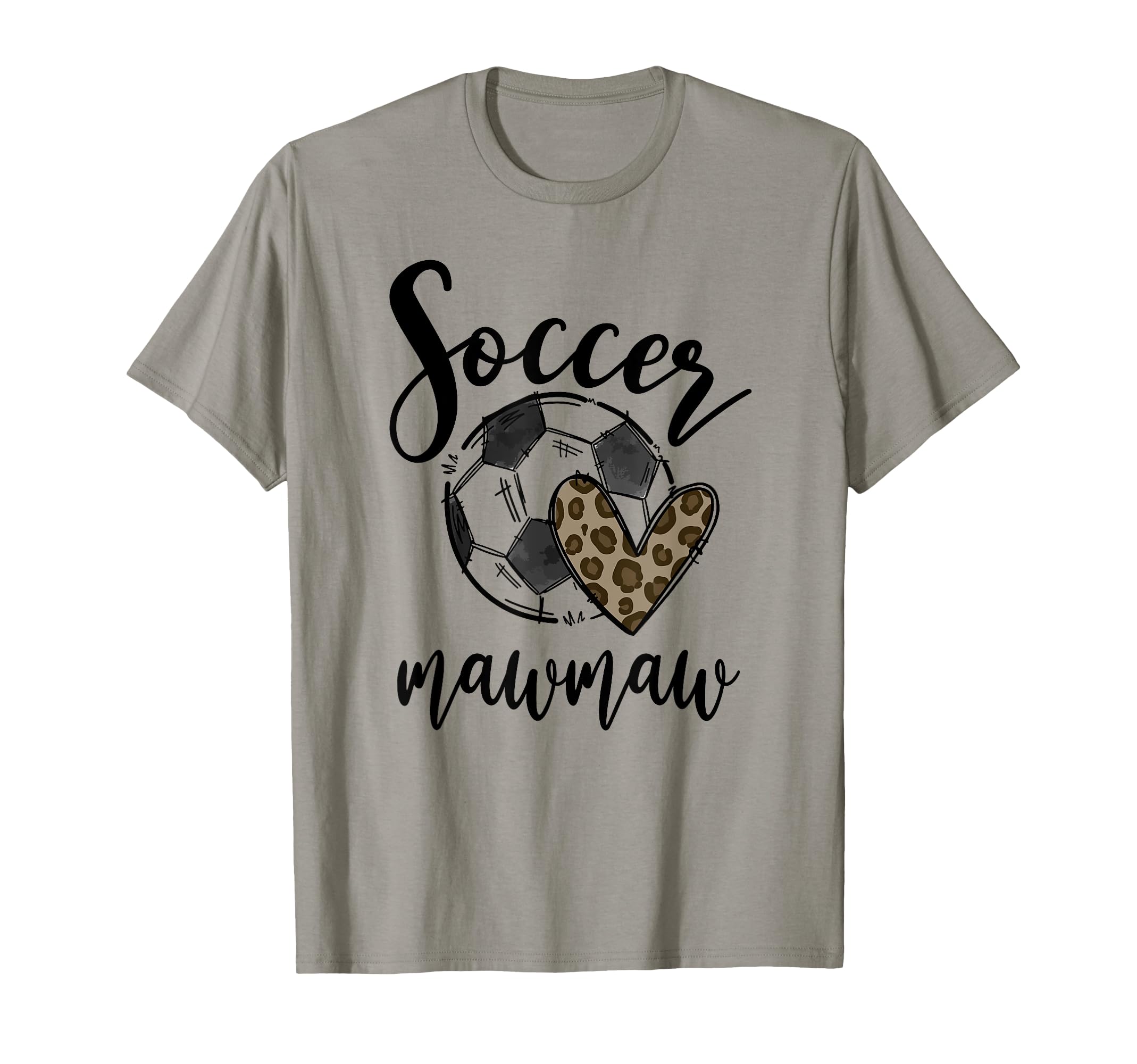 Soccer Mawmaw Leopard Funny Soccer T-Shirt - Aesthetic Graphic Men Women - T-Shirt, Sweatshirt, Hoodie