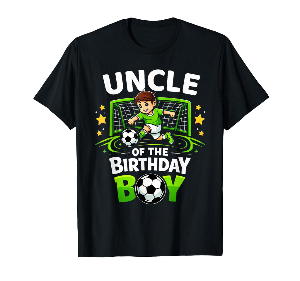 Uncle Birthday Soccer Ball Funny T-Shirt - Custom Art Print Men Women - T-Shirt, Sweatshirt, Hoodie