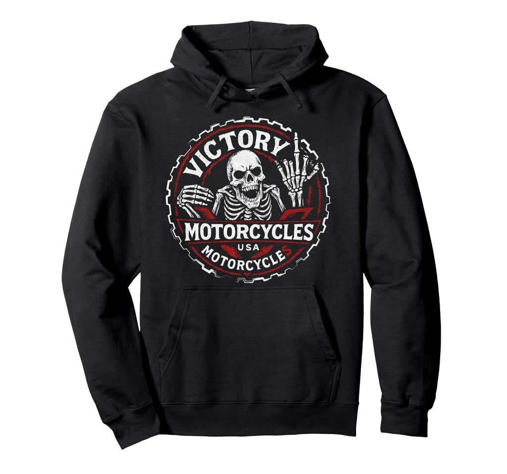 American Motor Cycles Victory Usa Hoodie - Novelty Apparel for Adults - T-Shirt, Sweatshirt, Hoodie