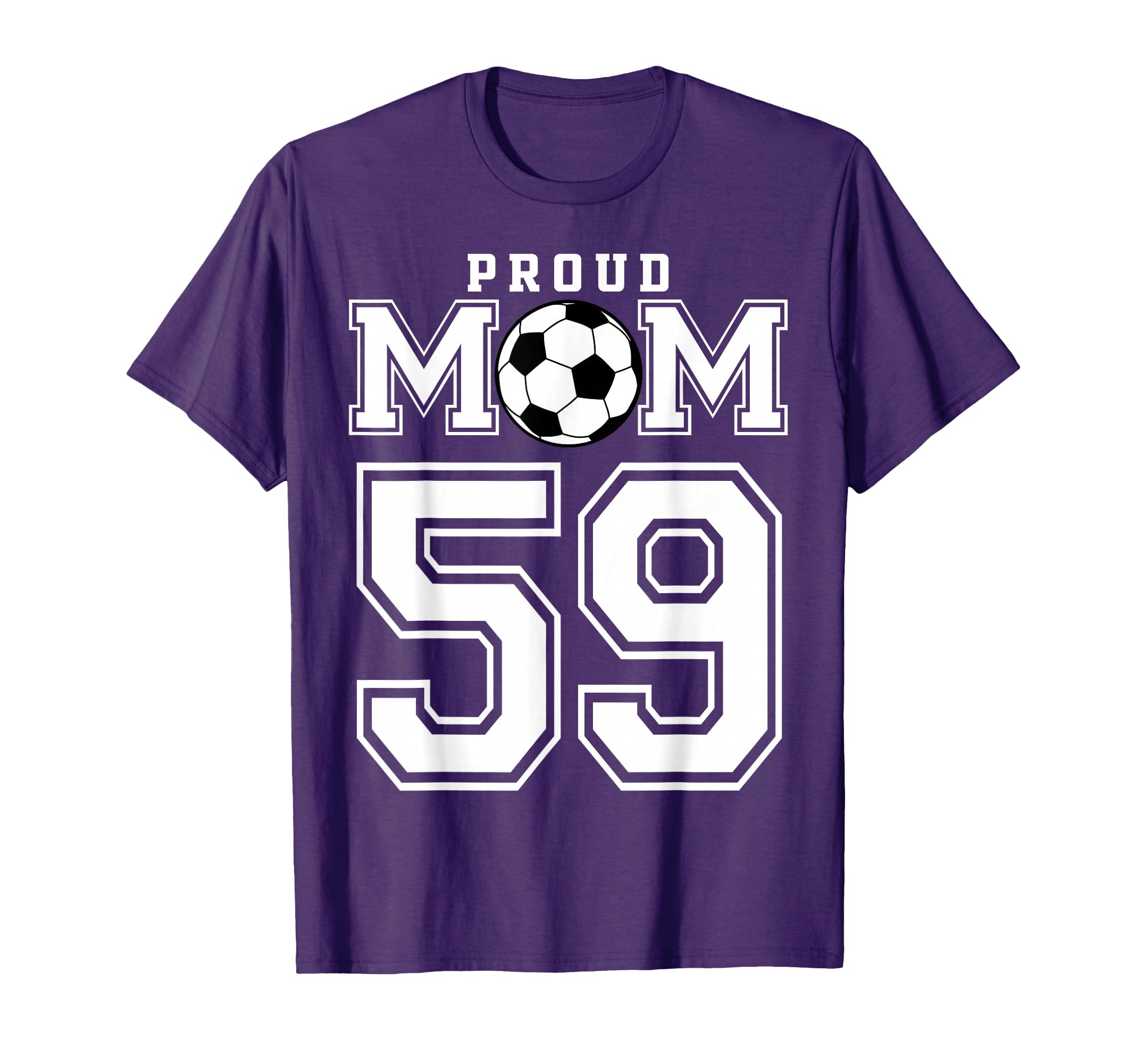 Number 59 Custom Proud Soccer Futbol T-Shirt - Custom Art Print for Adults - T-Shirt, Sweatshirt, Hoodie