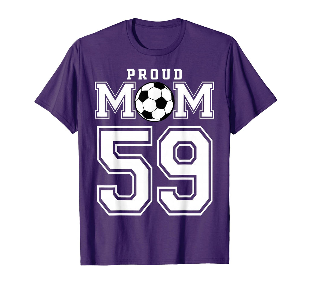 Number 59 Custom Proud Soccer Futbol T-Shirt - Unique Graphic Men Women - T-Shirt, Sweatshirt, Hoodie