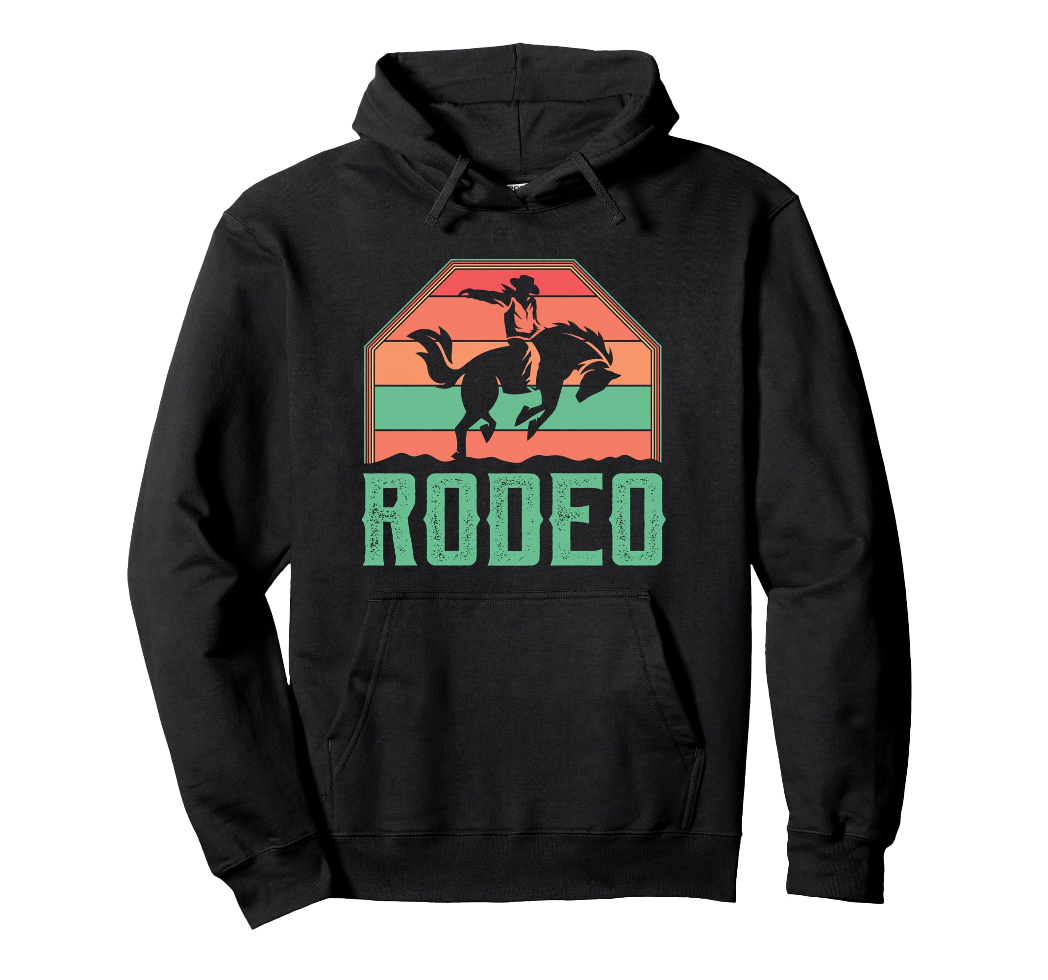 Western Horse Riding Rodeo Rider Hoodie - Aesthetic Graphic Men Women - T-Shirt, Sweatshirt, Hoodie