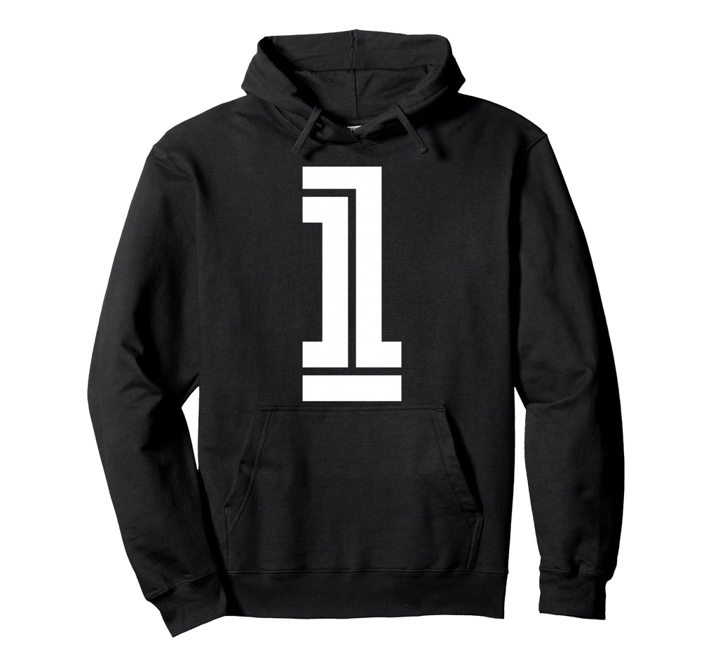 1 Sports Team Number Fan Hoodie - Unique Graphic Men Women - T-Shirt, Sweatshirt, Hoodie