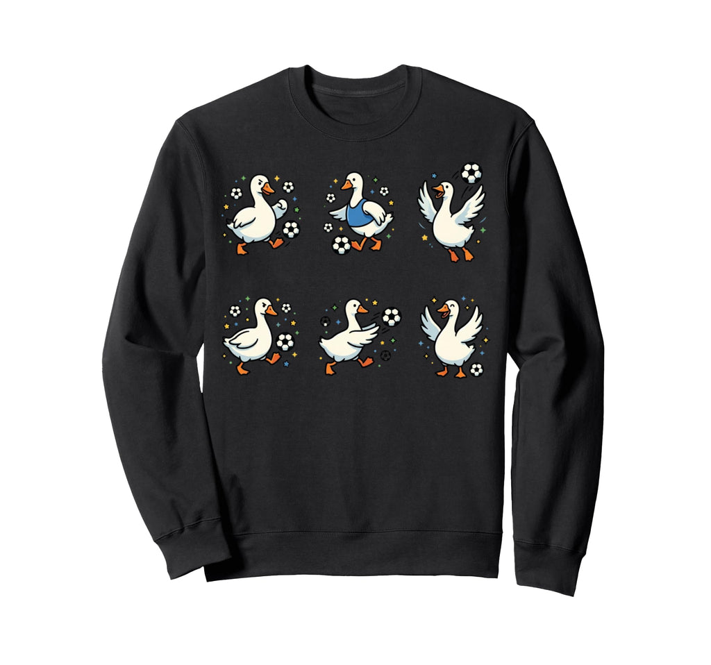 Silly Goose Playing Soccer Sweatshirt - Fun Novelty Design Men Women - T-Shirt, Sweatshirt, Hoodie