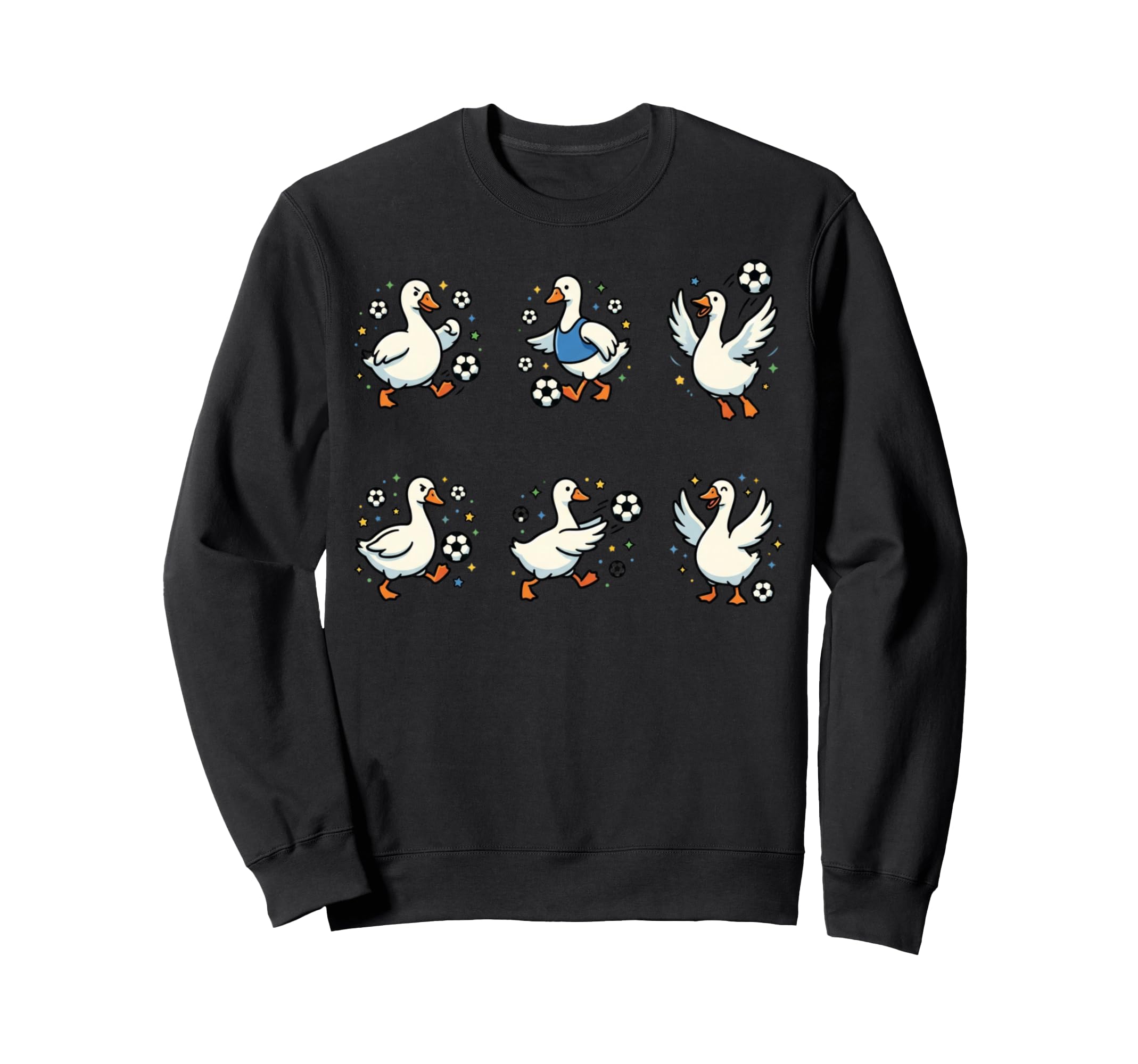 Silly Goose Playing Soccer Sweatshirt - Fun Novelty Design Men Women - T-Shirt, Sweatshirt, Hoodie