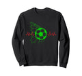 Soccer Ball Heartbeat Players And Sweatshirt - Novelty Apparel Unisex - T-Shirt, Sweatshirt, Hoodie