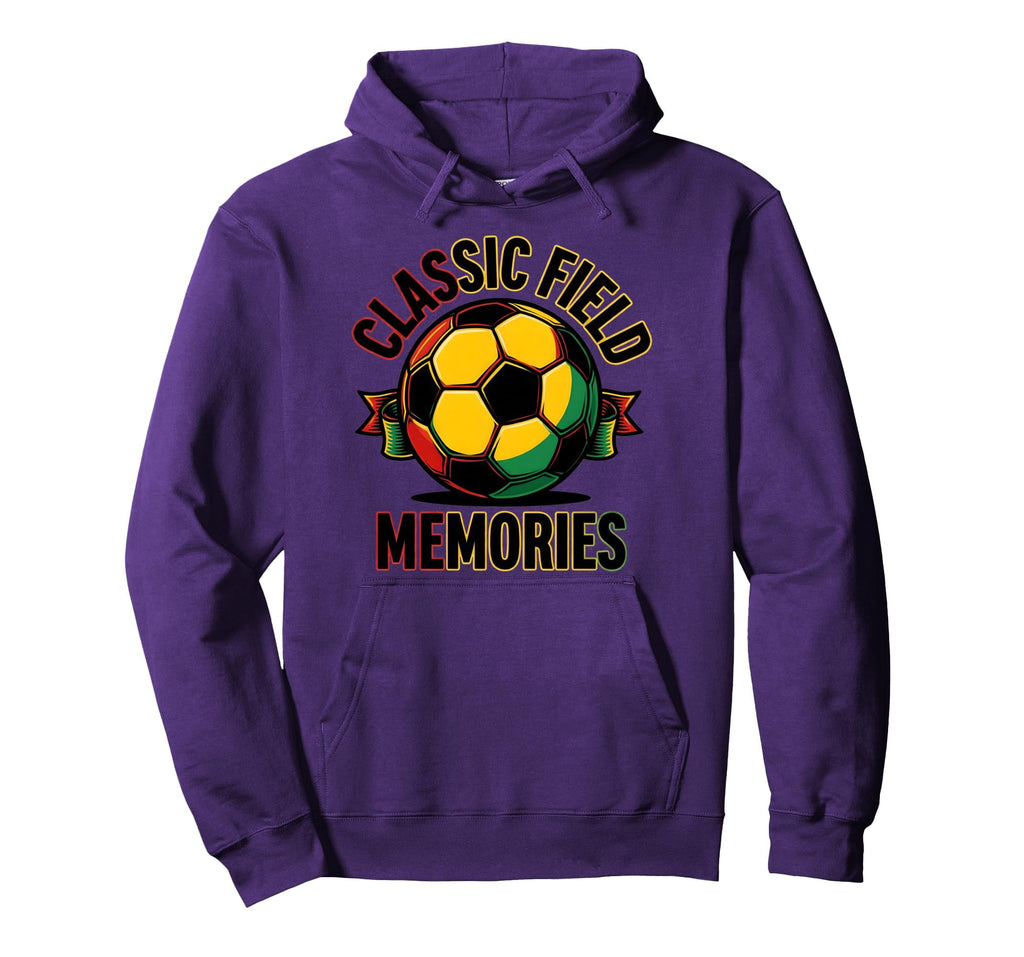 Soccer Ball Field Memories Hoodie - Novelty Apparel Unisex - T-Shirt, Sweatshirt, Hoodie