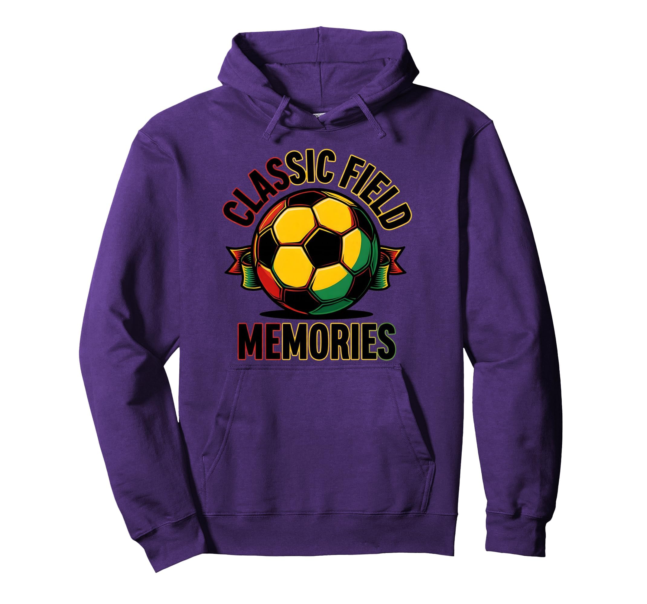 Soccer Ball Field Memories Hoodie - Novelty Apparel Unisex - T-Shirt, Sweatshirt, Hoodie