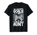 Proud Ice Hockey Goalie Aunt Hockey T-Shirt - Custom Art Print Men Women - T-Shirt, Sweatshirt, Hoodie