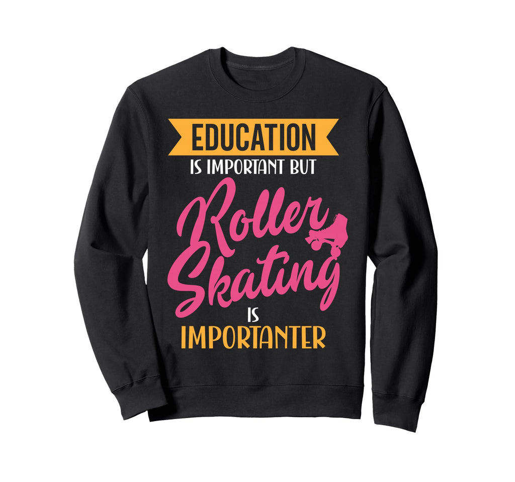 Roller Skating Skate 1970S Education Sweatshirt - Minimalist Print Unisex - T-Shirt, Sweatshirt, Hoodie