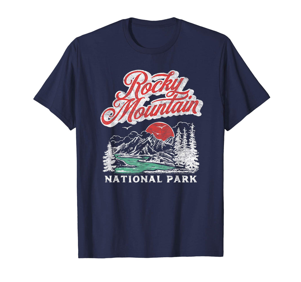 Rocky Mountain National Park 80S T-Shirt - Custom Art Print Men Women - T-Shirt, Sweatshirt, Hoodie