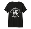 Whitman County Soccer Distressed 90S Tri T-Shirt - Trendy Graphic Unisex - T-Shirt, Sweatshirt, Hoodie