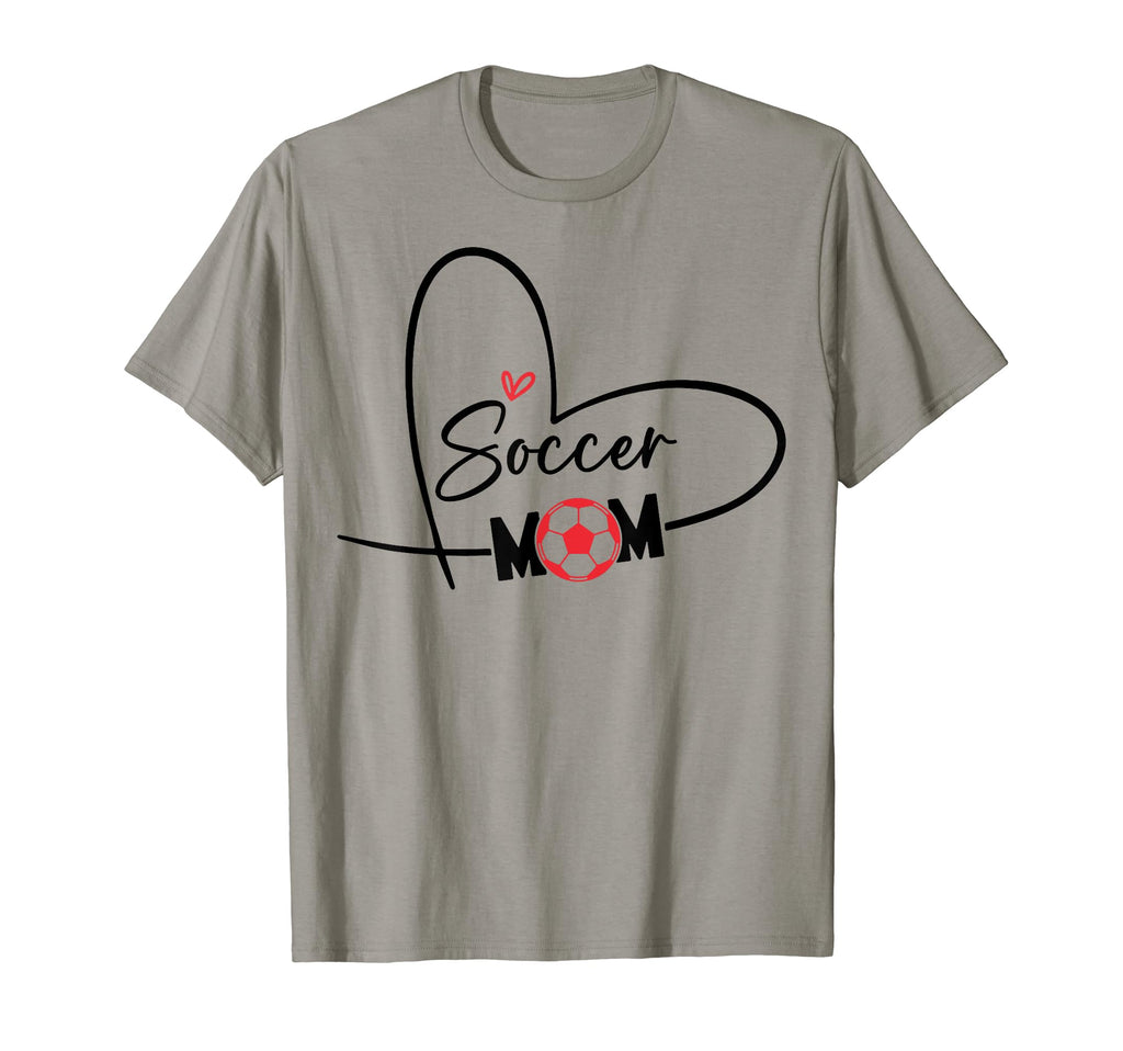 Soccer Mom Play Ball Soccer Heart T-Shirt - Aesthetic Graphic for Adults - T-Shirt, Sweatshirt, Hoodie