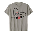 Soccer Mom Play Ball Soccer Heart T-Shirt - Aesthetic Graphic for Adults - T-Shirt, Sweatshirt, Hoodie