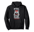 Ice Hockey Goalie Goalkeeper Hoodie - Trendy Graphic Unisex - T-Shirt, Sweatshirt, Hoodie