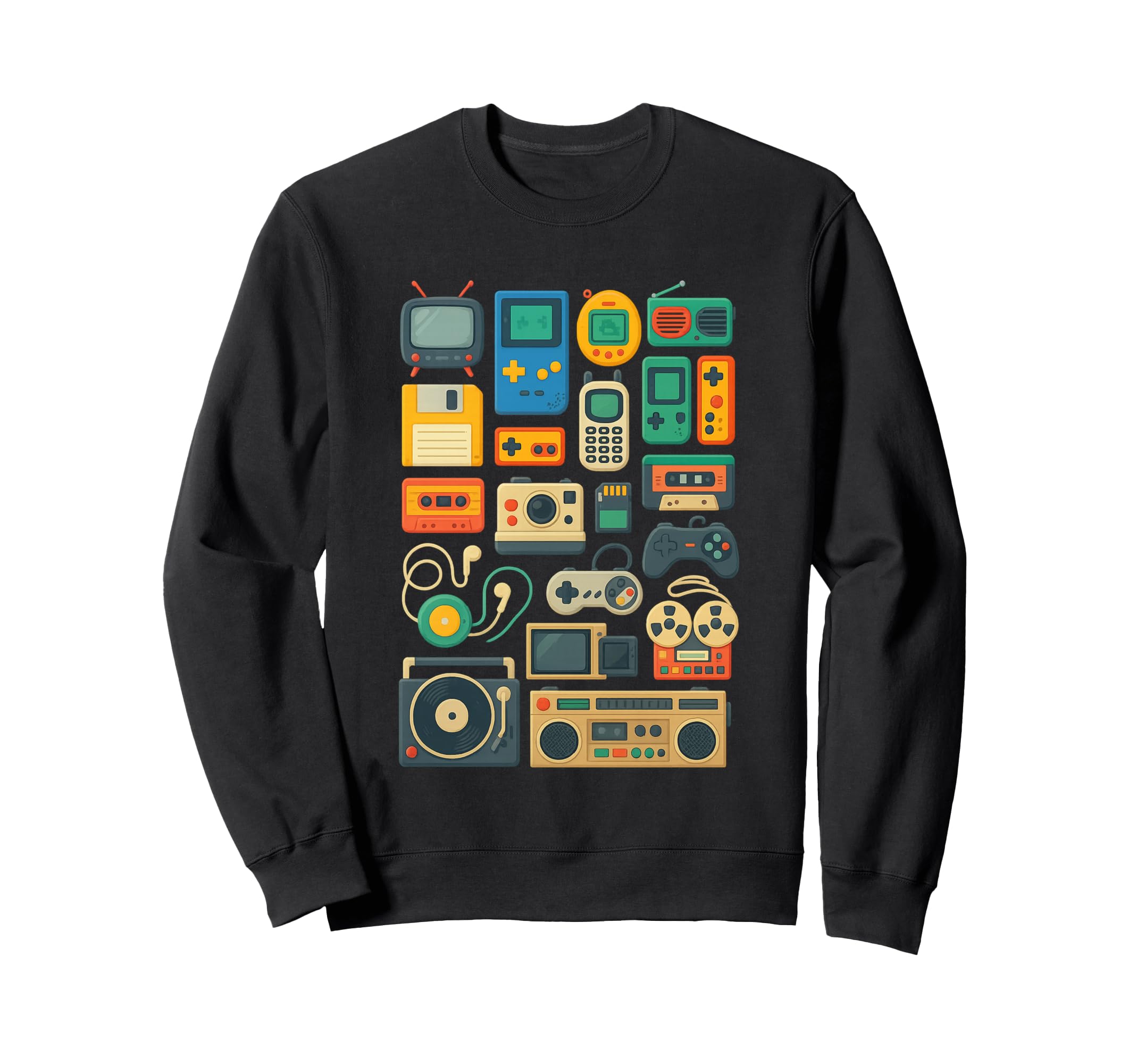 80S 90S Arcade Video Game Gaming Sweatshirt - Fun Novelty Design for Adults - T-Shirt, Sweatshirt, Hoodie