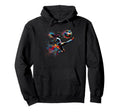 Soccer Player Kicking Ball Colorful Hoodie - Aesthetic Graphic for Adults - T-Shirt, Sweatshirt, Hoodie
