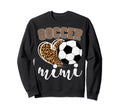 Soccer Mimi Leopard Heart Mom Sweatshirt - Casual Everyday Wear Men Women - T-Shirt, Sweatshirt, Hoodie