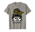 Soccer Mom Messy Hair Bun Life T-Shirt - Unique Graphic for Adults - T-Shirt, Sweatshirt, Hoodie