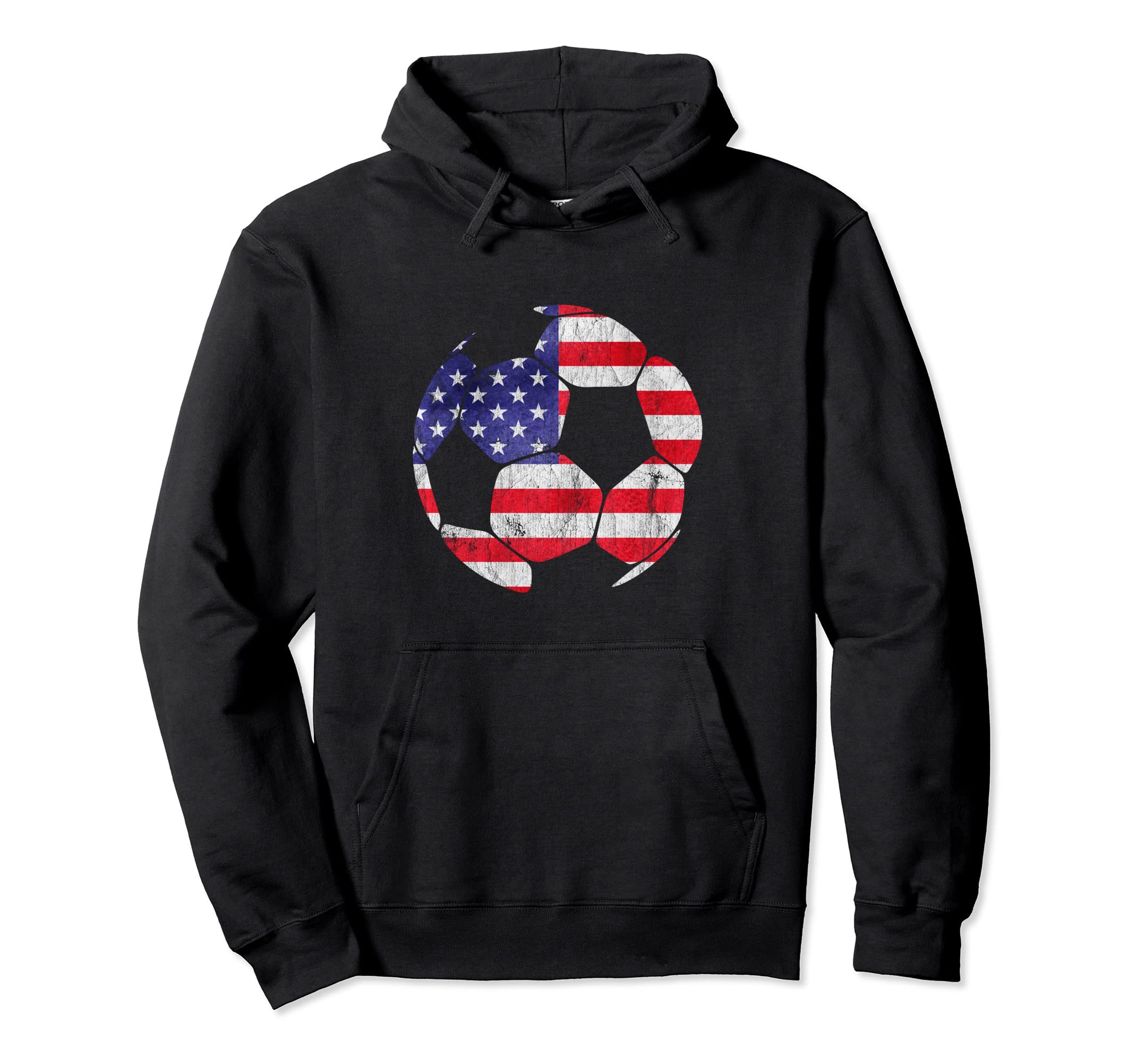 American Flag Soccer Lover 4Th July Family Hoodie - Novelty Apparel Unisex - T-Shirt, Sweatshirt, Hoodie