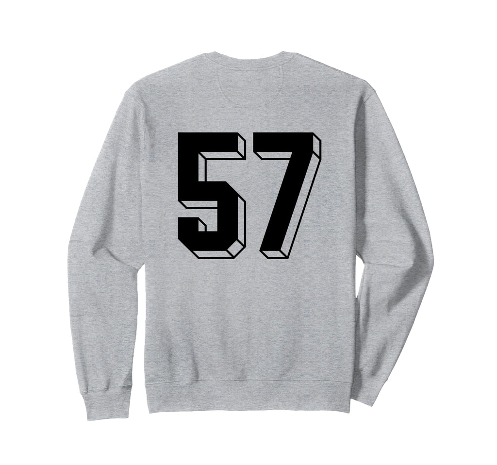 Number 57 Backside 80S 90S Team Sweatshirt - Graphic Print Men Women - T-Shirt, Sweatshirt, Hoodie