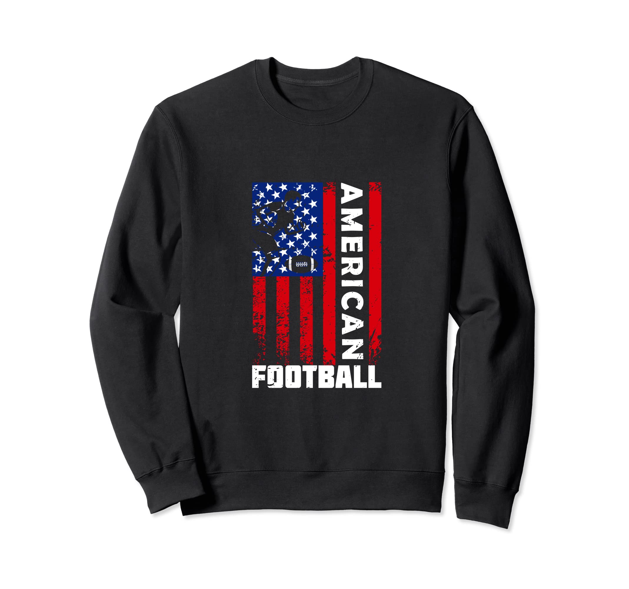 American Football Distressed Usa Sweatshirt - Minimalist Print Men Women - T-Shirt, Sweatshirt, Hoodie